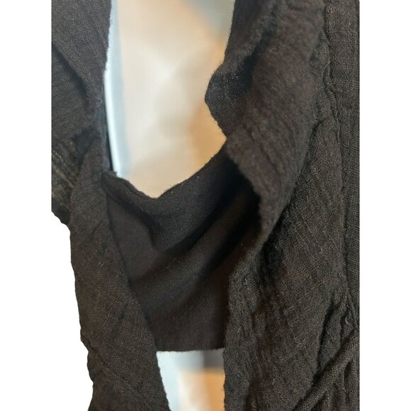 Free People FP One Black Petra Peasant Top - Picture 9 of 9